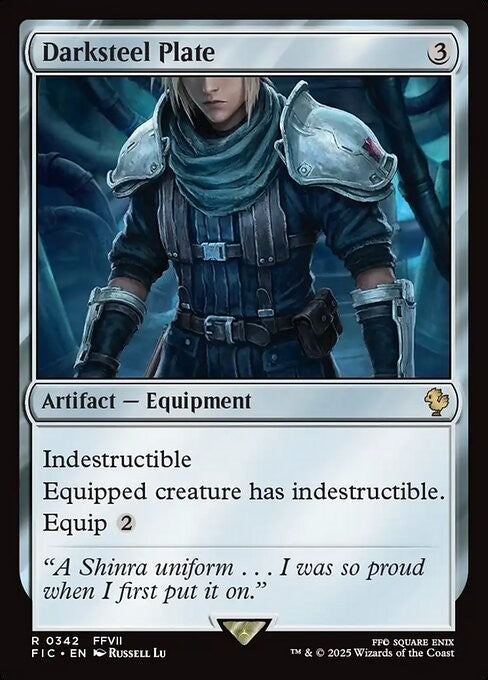 Darksteel Plate ~ Commander: Final Fantasy [ NM ] [ Magic MTG ]