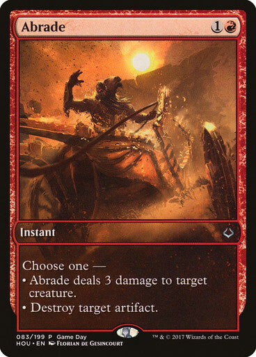 Abrade ~ Game Day Hour of Devastation [ EX ] [ Magic MTG ]