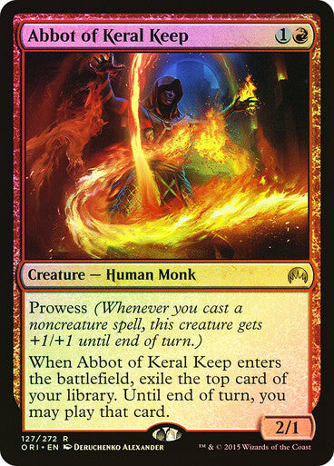 FOIL Abbot of Keral Keep ~ Magic Origins [ EX ] [ Magic MTG ]