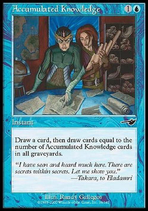 Accumulated Knowledge ~ Nemesis [ EX ] [ Magic MTG ]