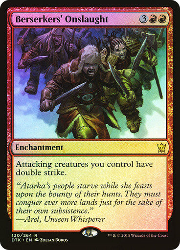 FOIL Berserkers' Onslaught ~ Dragons of Tarkir [ NM ] [ Magic MTG ]