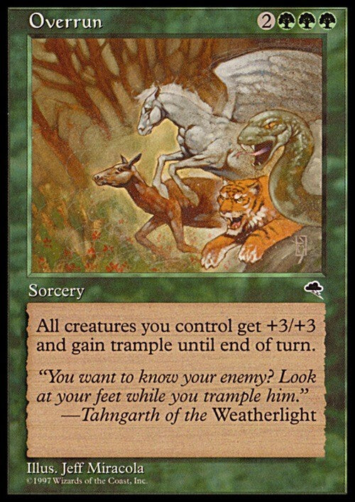 Overrun ~ Tempest [ EX ] [ Magic MTG ]