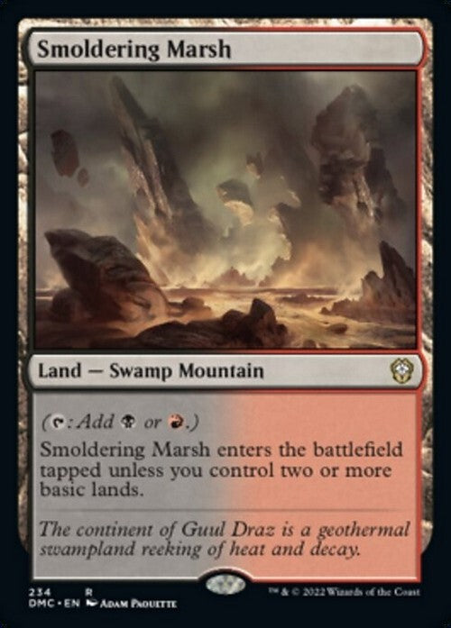Smoldering Marsh ~ Commander: Dominaria United [ NM ] [ Magic MTG ]