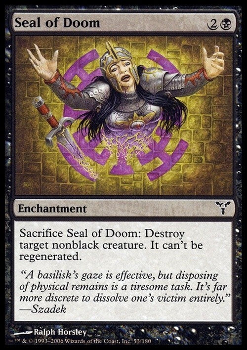 Seal of Doom ~ Dissension [ EX ] [ Magic MTG ]