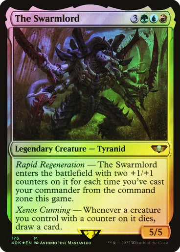 FOIL The Swarmlord ~ Commander: Warhammer 40,000 [ NM ] [ MTG ]