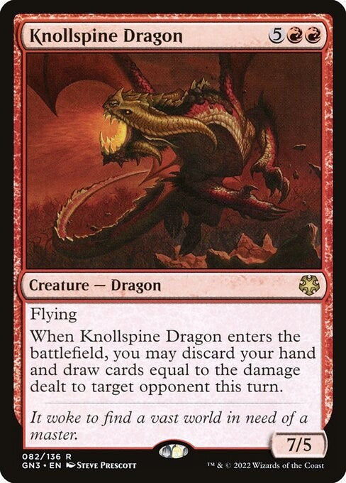 Knollspine Dragon ~ Game Night: Free For All [ NM ] [ Magic MTG ]