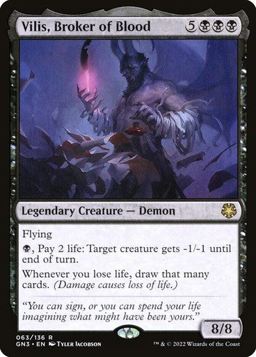Vilis, Broker of Blood ~ Game Night: Free For All [ NM ] [ Magic MTG ]