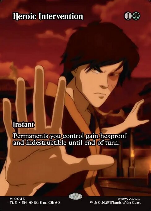 Heroic Intervention ~ Avatar: The Last Airbender [ NM ] [ Magic MTG ]