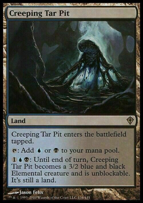 Creeping Tar Pit ~ Worldwake [ EX ] [ Magic MTG ]