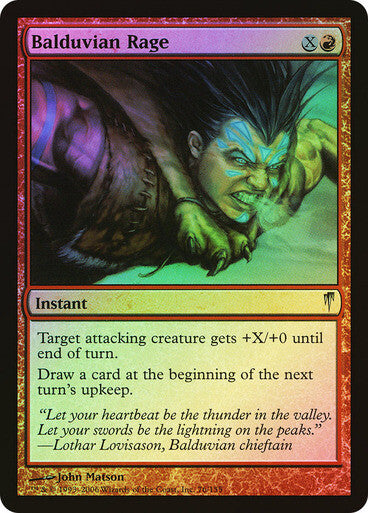 FOIL Balduvian Rage ~ Coldsnap [ EX ] [ Magic MTG ]