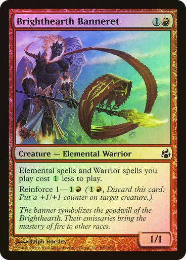 FOIL Brighthearth Banneret ~ Morningtide [ PLAYED ] [ Magic MTG ]