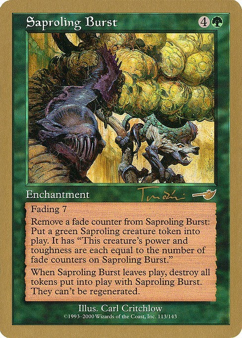 Saproling Burst (GOLD-BORDERED) ~ World Championship [ EX ] [ Magic MTG ]