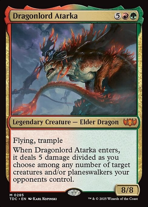 Dragonlord Atarka ~ Commander: Tarkir: Dragonstorm [ NM ] [ Magic MTG ]