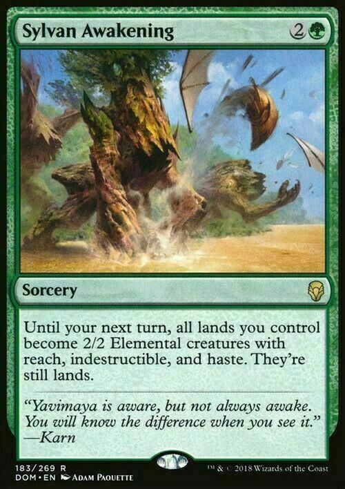 Sylvan Awakening ~ Dominaria [ EX ] [ Magic MTG ]