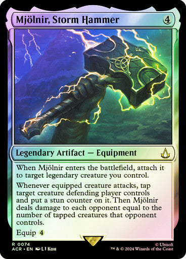 FOIL Mjolnir, Storm Hammer ~ Assassin's Creed [ NM ] [ Magic MTG ]