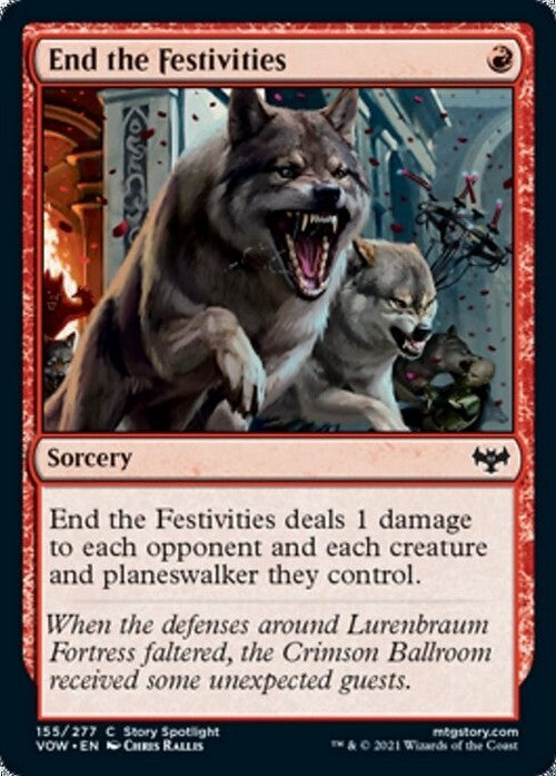 End the Festivities ~ Crimson Vow [ NM ] [ Magic MTG ]