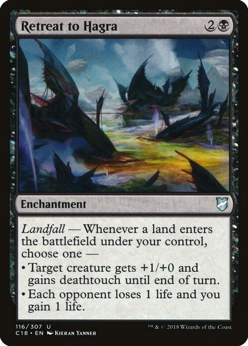 Retreat to Hagra ~ Commander 2018 [ EX ] [ Magic MTG ]