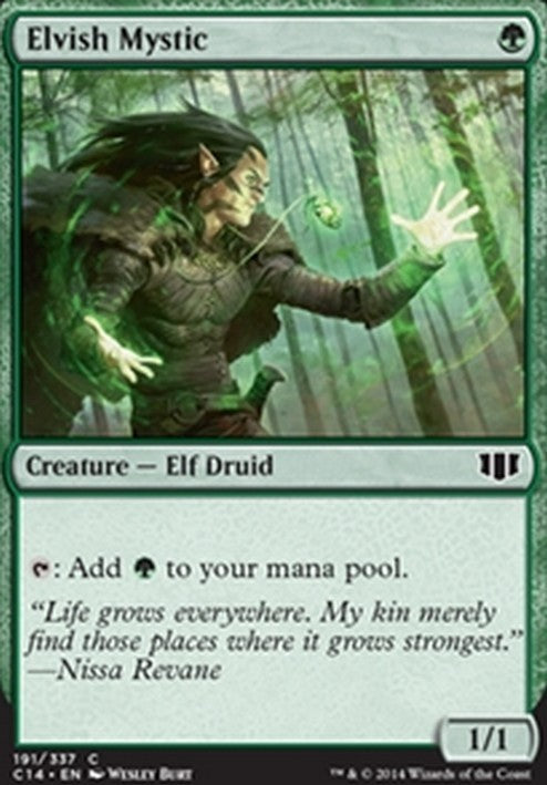 Elvish Mystic ~ Commander 2014 [ EX ] [ Magic MTG ]