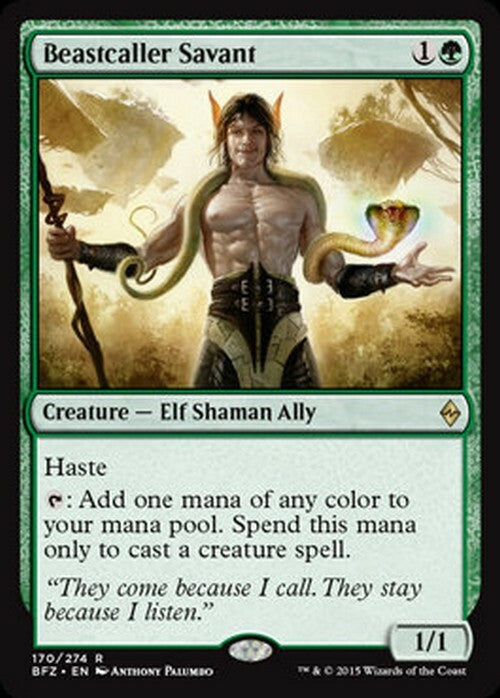 Beastcaller Savant ~ Battle for Zendikar [ EX ] [ Magic MTG ]