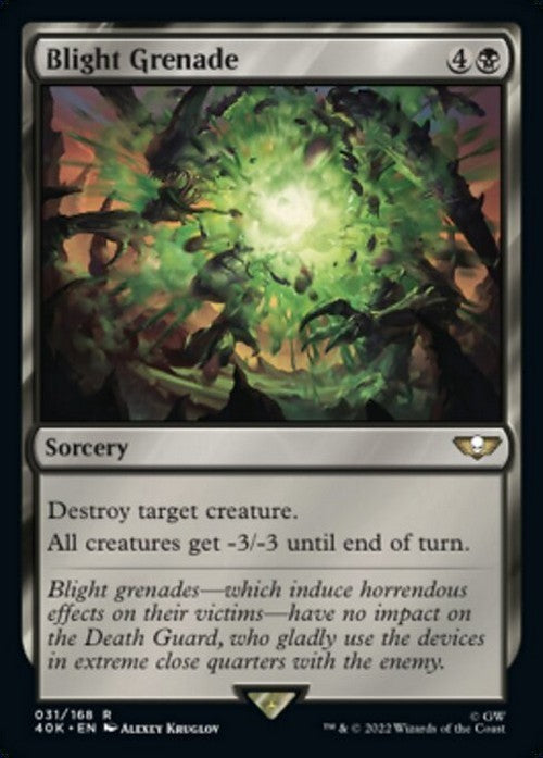Blight Grenade ~ Commander: Warhammer 40,000 [ NM ] [ Magic MTG ]