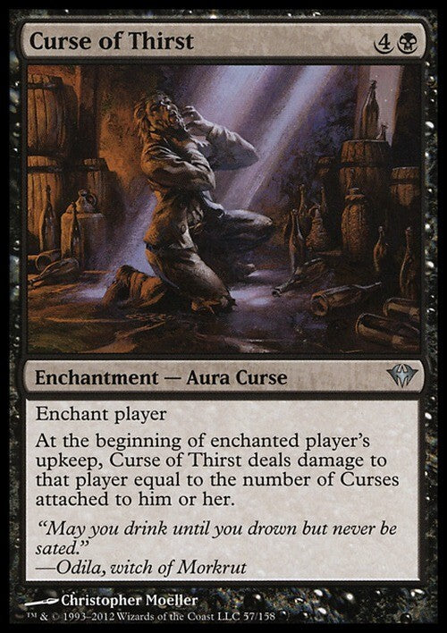 Curse of Thirst ~ Dark Ascension [ EX ] [ Magic MTG ]
