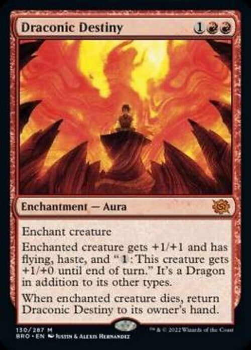 Draconic Destiny ~ The Brothers' War [ NM ] [ Magic MTG ]