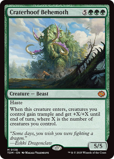 Craterhoof Behemoth ~ Tarkir: Dragonstorm [ NM ] [ Magic MTG ]