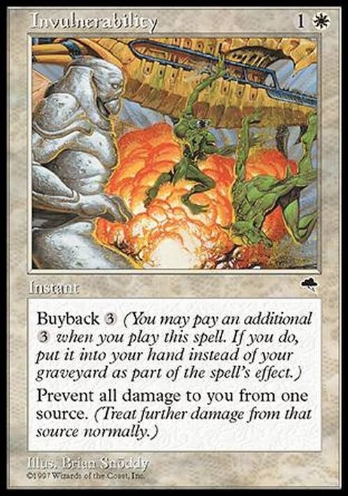 Invulnerability ~ Tempest [ EX ] [ Magic MTG ]