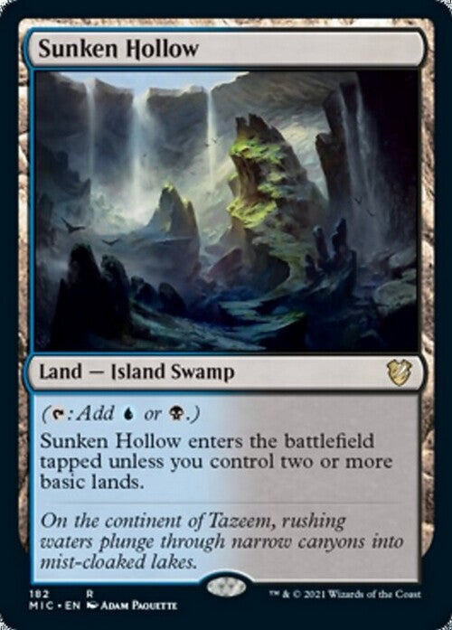 Sunken Hollow ~ Commander: Midnight Hunt [ NM ] [ MTG ]