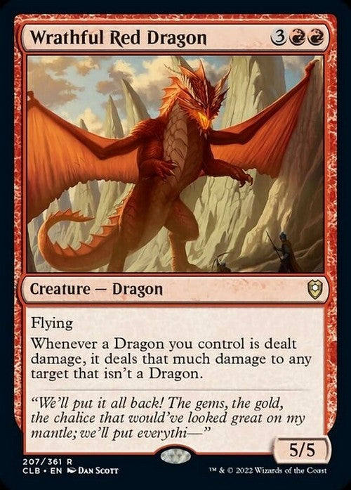 Wrathful Red Dragon ~ Commander Legends 2 [ NM ] [ Magic MTG ]