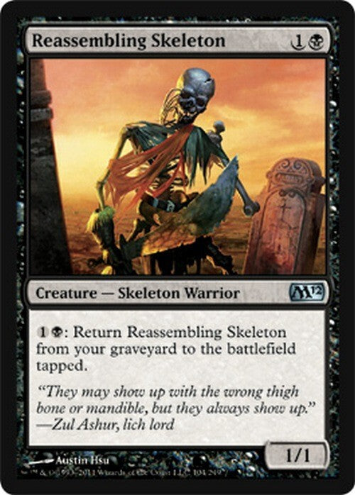 Reassembling Skeleton ~ Magic 2012 [ EX ] [ Magic MTG ]