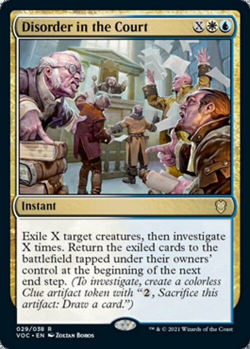 Disorder in the Court ~ Commander: Crimson Vow [ NM ] [ MTG ]
