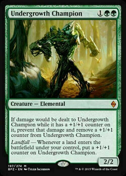 Undergrowth Champion ~ Battle for Zendikar [ EX ] [ Magic MTG ]
