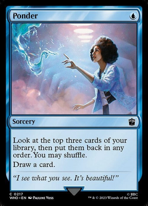 Ponder ~ Commander: Doctor Who [ NM ] [ Magic MTG ]