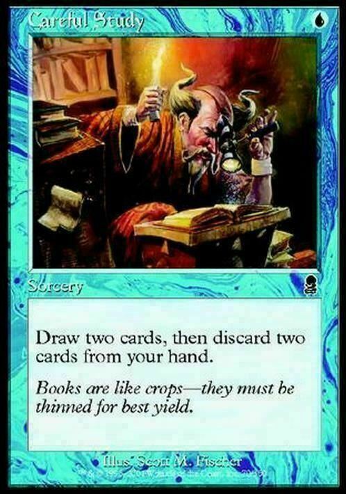 Careful Study ~ Odyssey [ EX ] [ Magic MTG ]