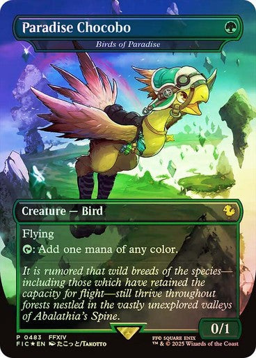 FOIL Paradise Choco (Birds of Paradise) ~ Commander: Final Fantasy [ NM ]
