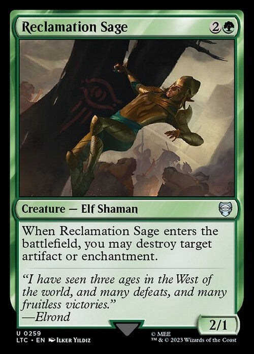 Reclamation Sage ~ Commander: Lord of the Rings [ NM ] [ Magic MTG ]