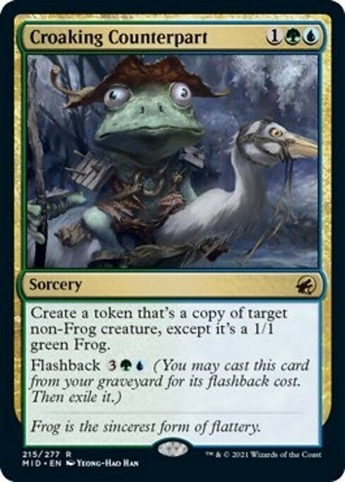 Croaking Counterpart ~ Midnight Hunt [ NM ] [ Magic MTG ]