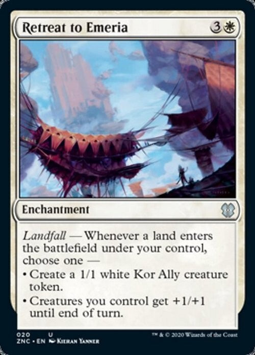 Retreat to Emeria ~ Commander: Zendikar Rising [ NM ] [ Magic MTG ]