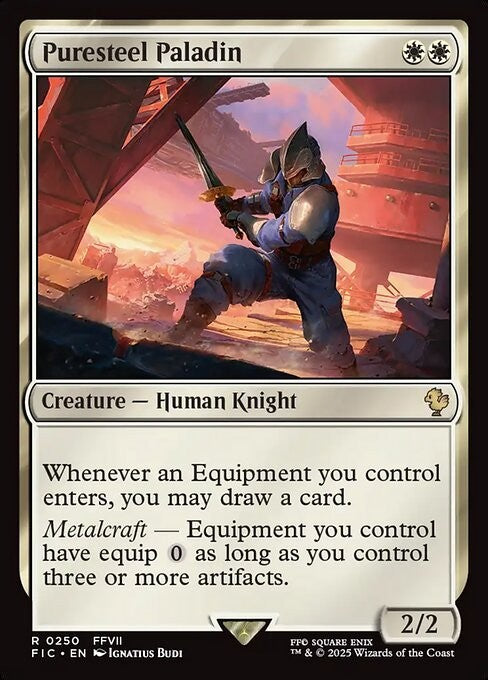 Puresteel Paladin ~ Commander: Final Fantasy [ NM ] [ Magic MTG ]
