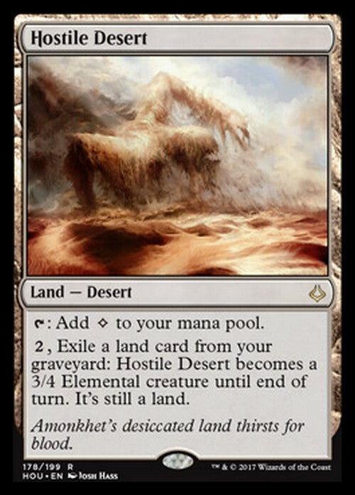 Hostile Desert ~ Hour of Devastation [ EX ] [ Magic MTG ]
