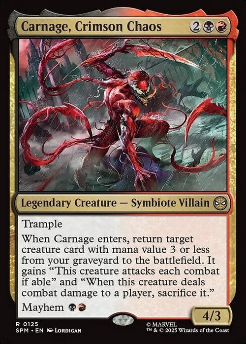 Carnage, Crimson Chaos ~ Spider-Man [ NM ] [ Magic MTG ]