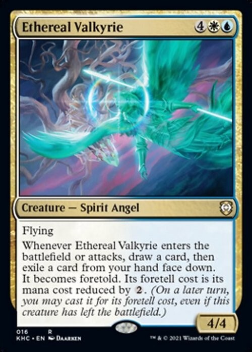 Ethereal Valkyrie ~ Commander: Kaldheim [ NM ] [ Magic MTG ]