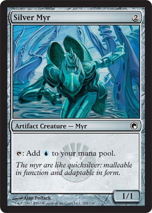 Silver Myr ~ Scars of Mirrodin [ EX ] [ Magic MTG ]