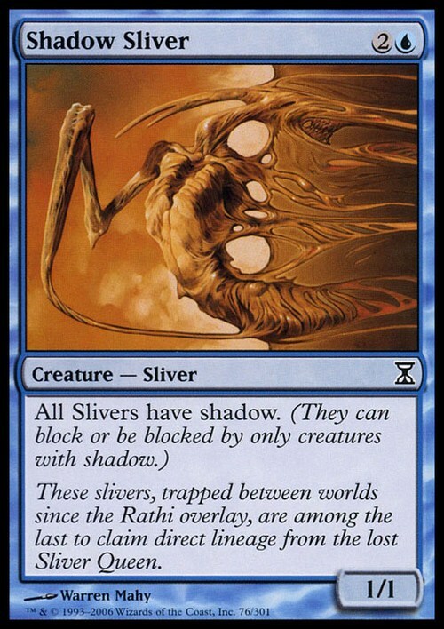 Shadow Sliver ~ Time Spiral [ EX ] [ Magic MTG ]