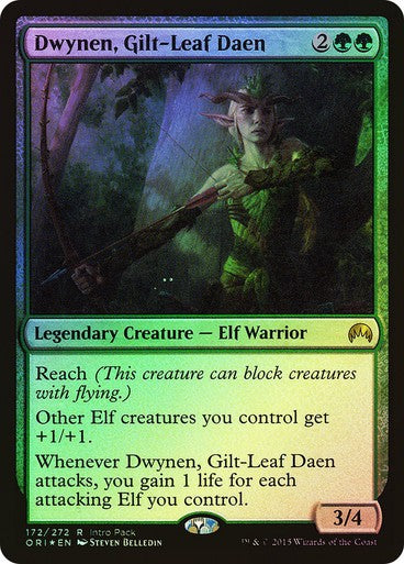 FOIL Dwynen, Gilt-Leaf Daen ~ Intro Magic Origins [ EX ] [ Magic MTG ]