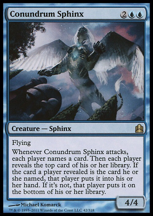 Conundrum Sphinx ~ Commander 2011 [ EX ] [ Magic MTG ]