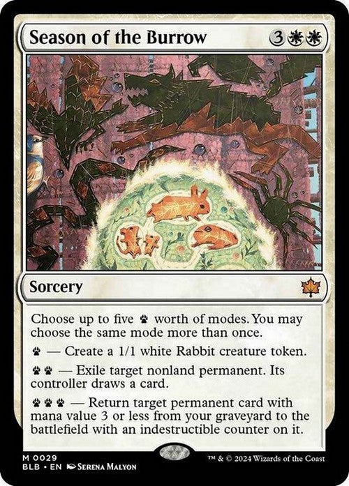 Season of the Burrow ~ Bloomburrow [ NM ] [ Magic MTG ]