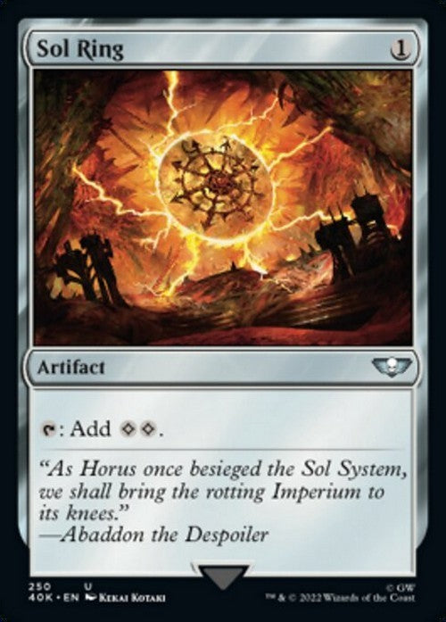 Sol Ring #250 ~ Commander: Warhammer 40,000 [ NM ] [ Magic MTG ]