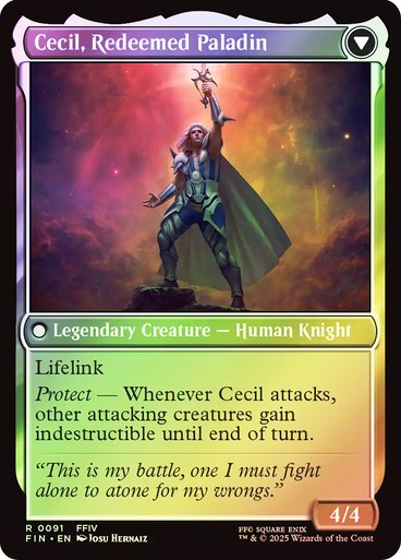 FOIL Cecil, Dark Knight ~ Final Fantasy [ NM ] [ Magic MTG ]